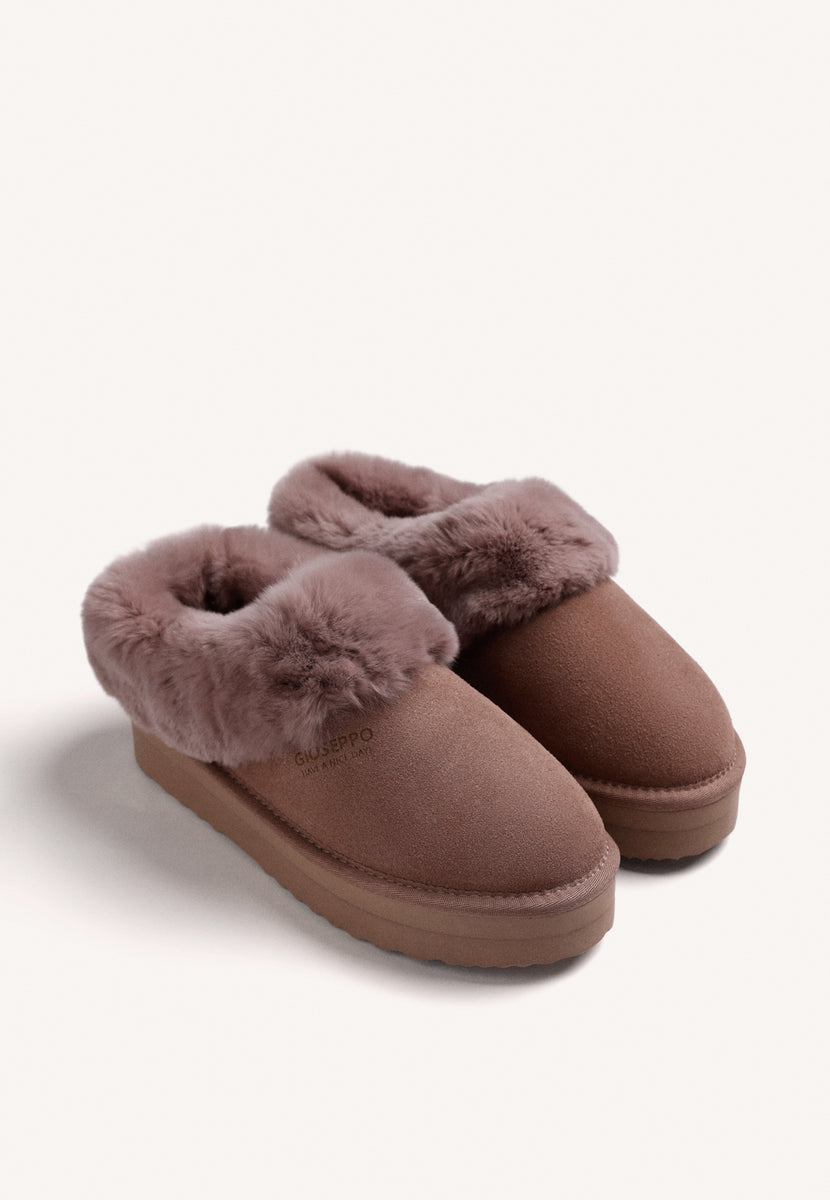 TAUPE LEATHER CLOGS