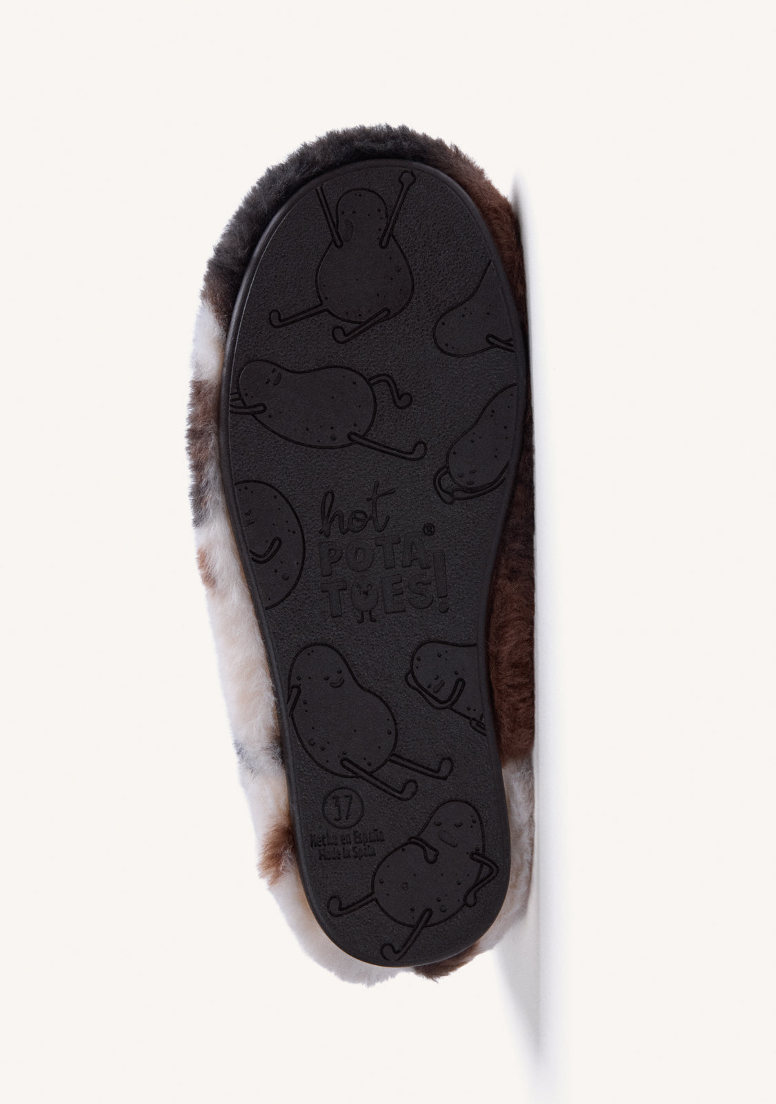 HIGH-TOP ANIMAL PRINT FUR HOUSE SLIPPERS