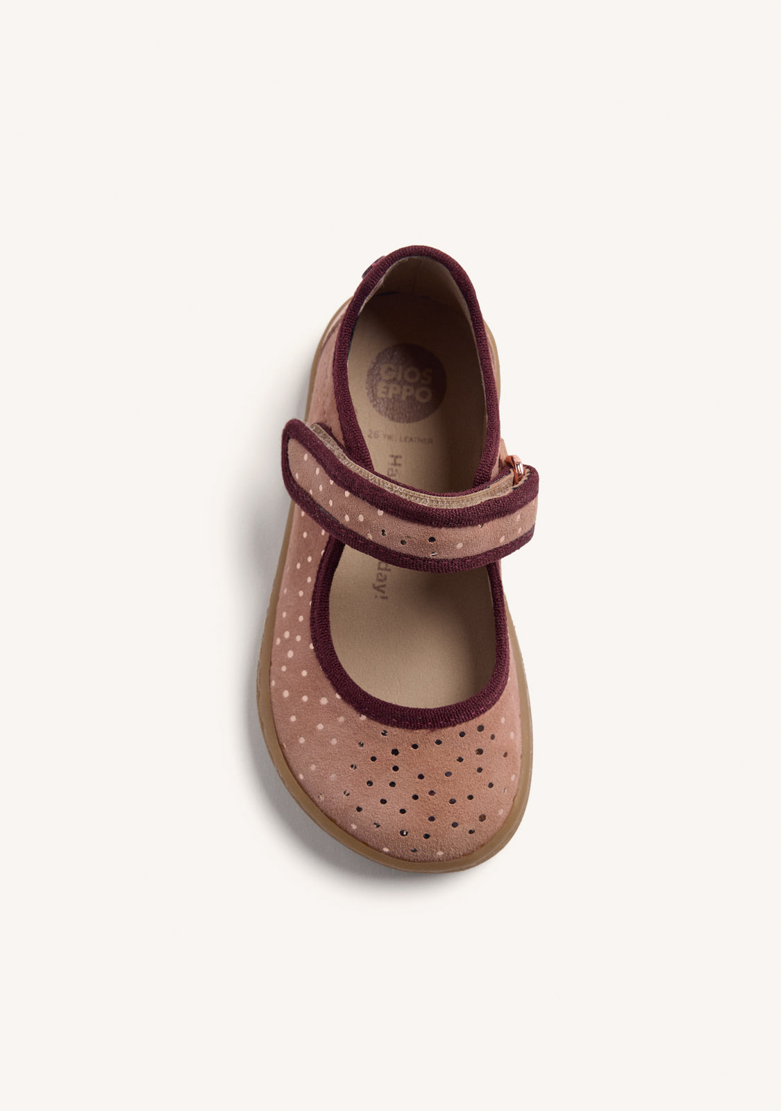 BALLERINES BAREFOOT CUIR FERMETURE RÉGLABLE