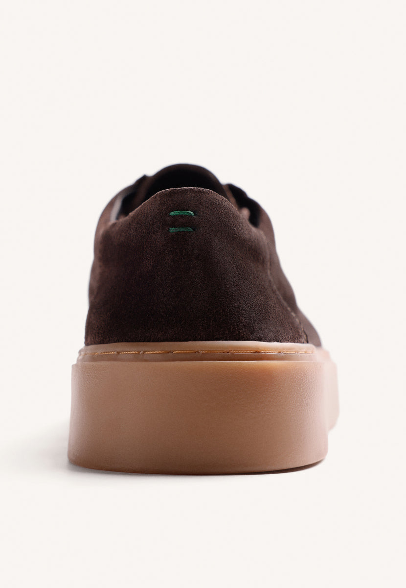 BROWN WALLABEE LEATHER SHOES