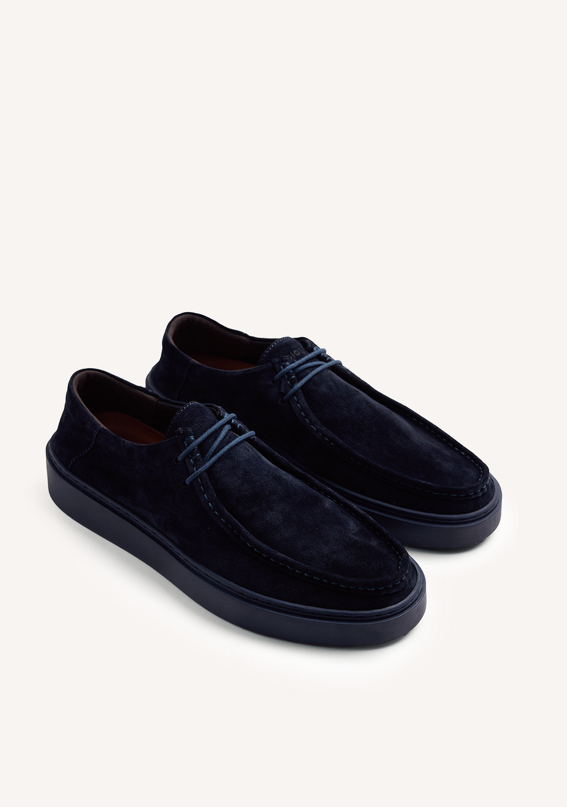 BLUE WALLABEE LEATHER SHOES