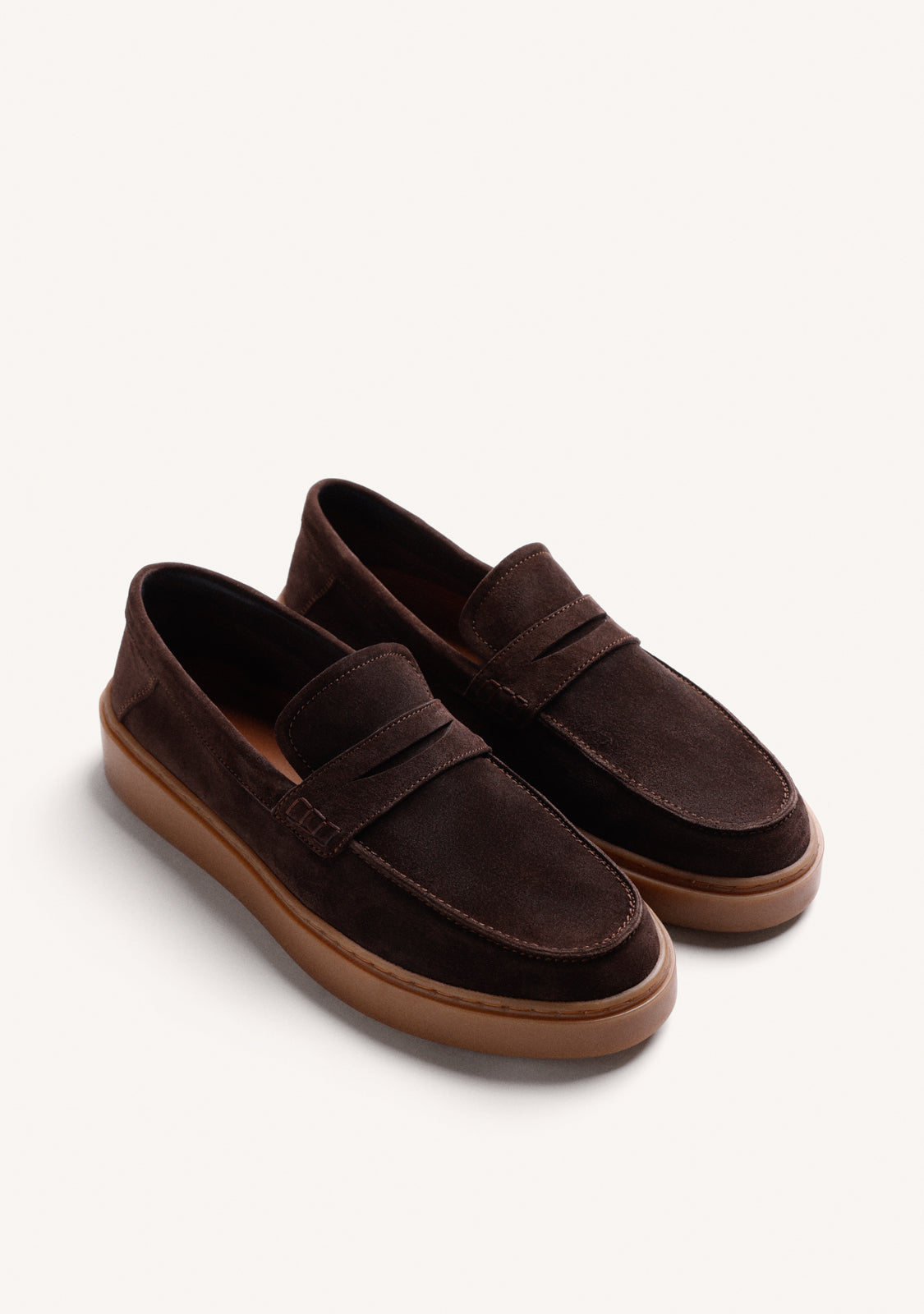 MOCASSINI WALLABEE MARRONI IN PELLE