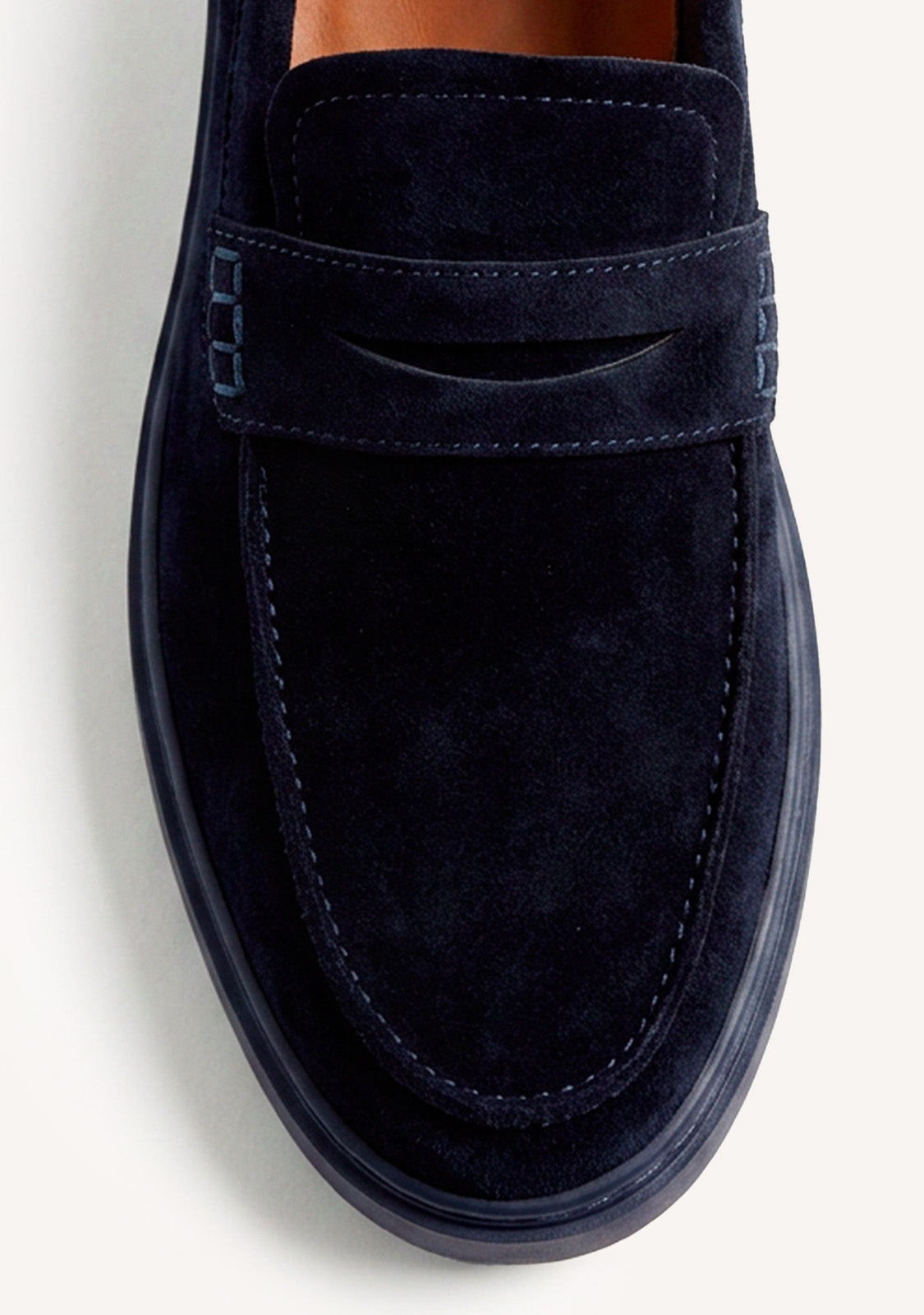 MOCASSINS WALLABEE AZUIS EM COURO