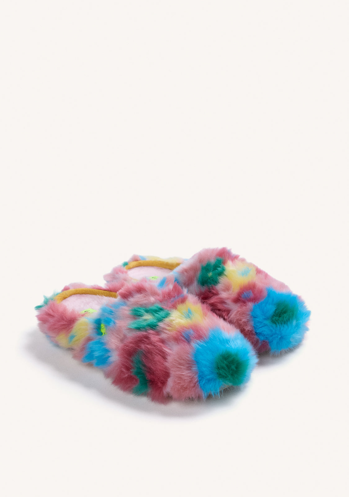 PINK FUR HOUSE SLIPPERS