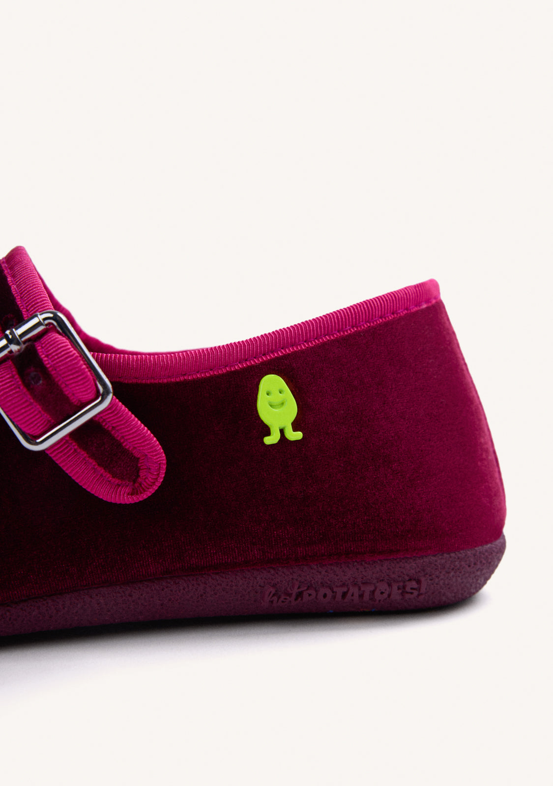 PANTOFOLE BORDEAUX TIPO BALLERINE IN VELLUTO