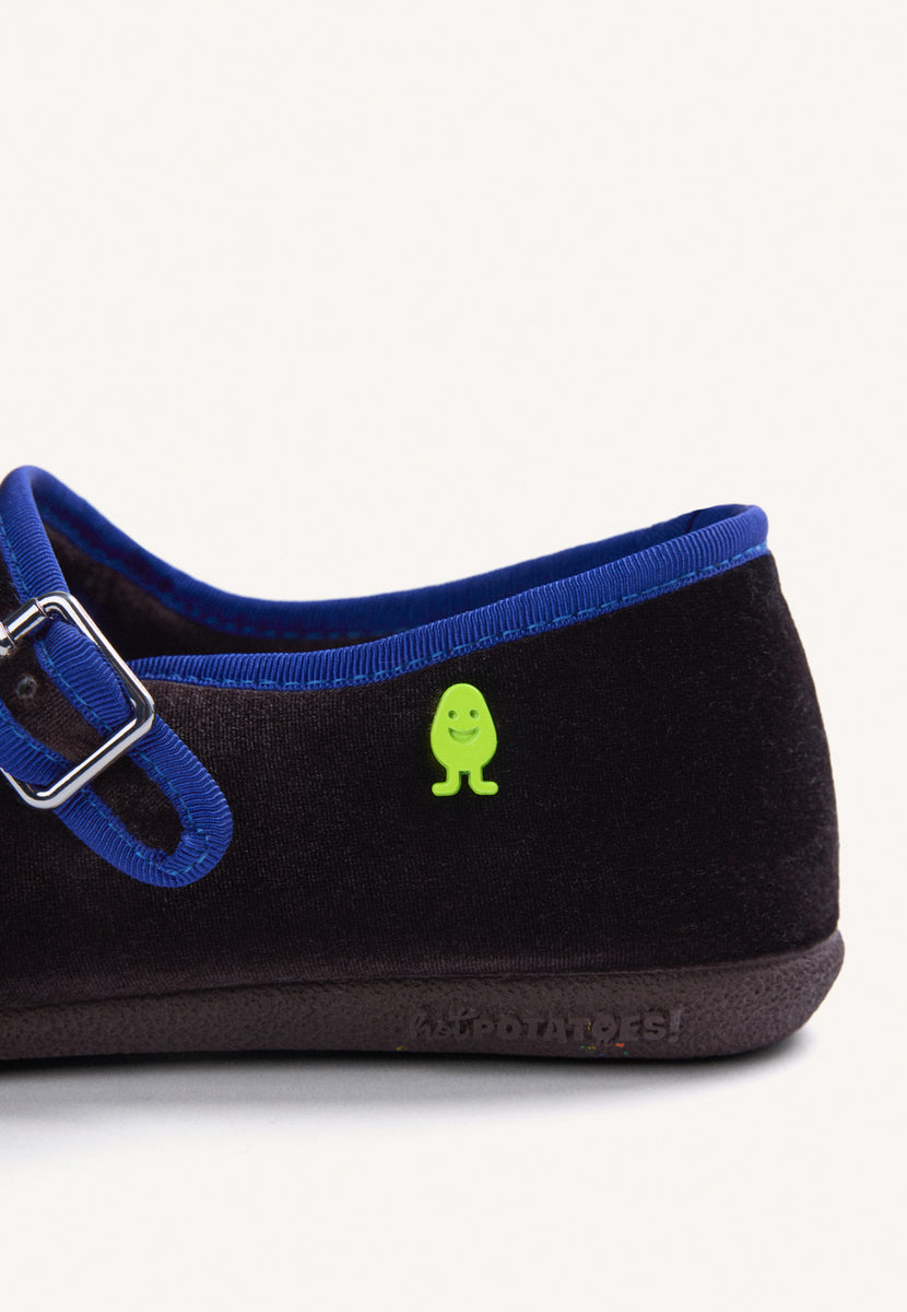 PANTOFOLE MARRONI TIPO BALLERINE IN VELLUTO