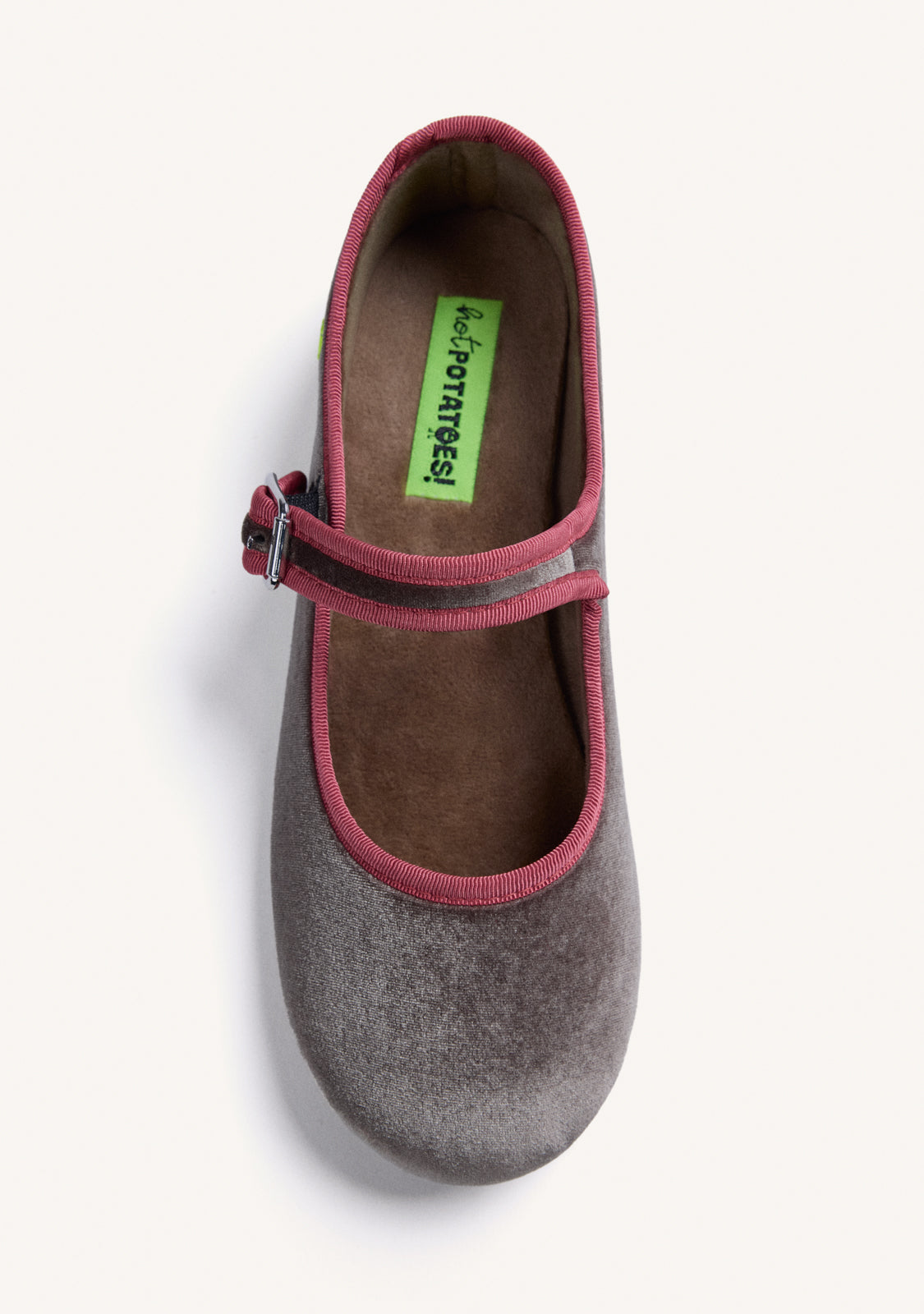 PANTOFOLE BORDEAUX TIPO BALLERINE IN VELLUTO