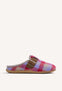 MALVA HOUSE SLIPPERS CLOG STYLE WITH CHECKERED PATTERN