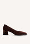 SAPATOS DE SALTO MARROM
