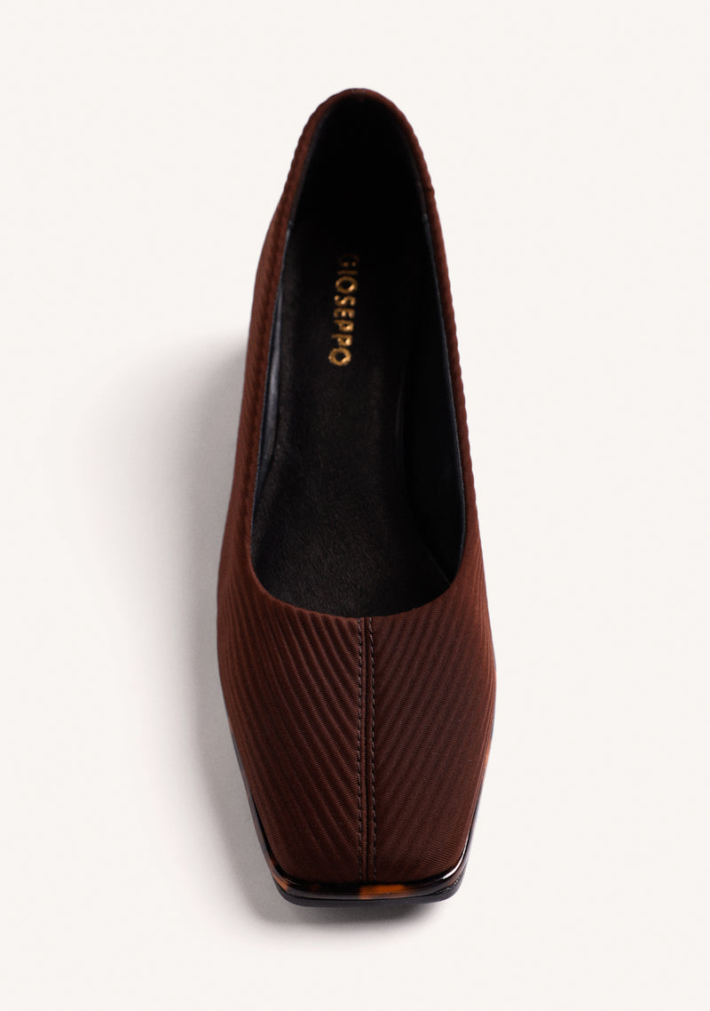 SAPATOS DE SALTO MARROM
