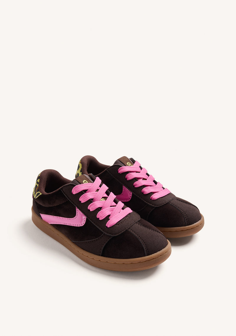 BROWN CANVAS SNEAKERS