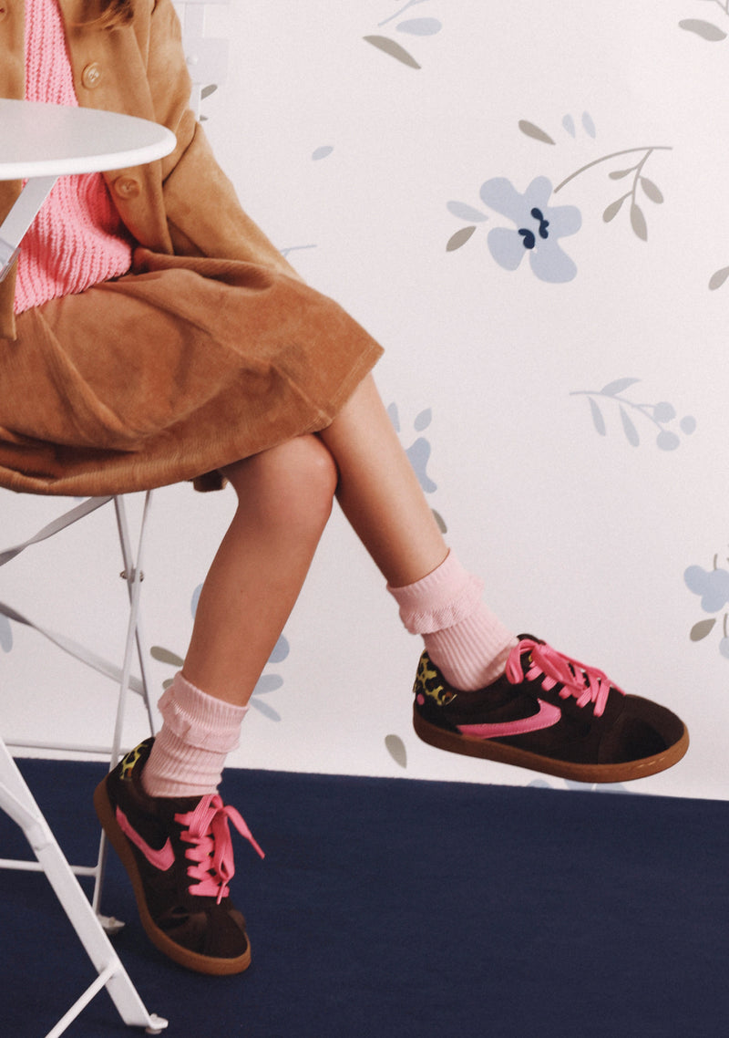 BROWN CANVAS SNEAKERS