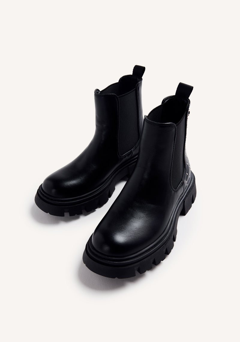 SUEDE BOOTS WITH ZIPPER