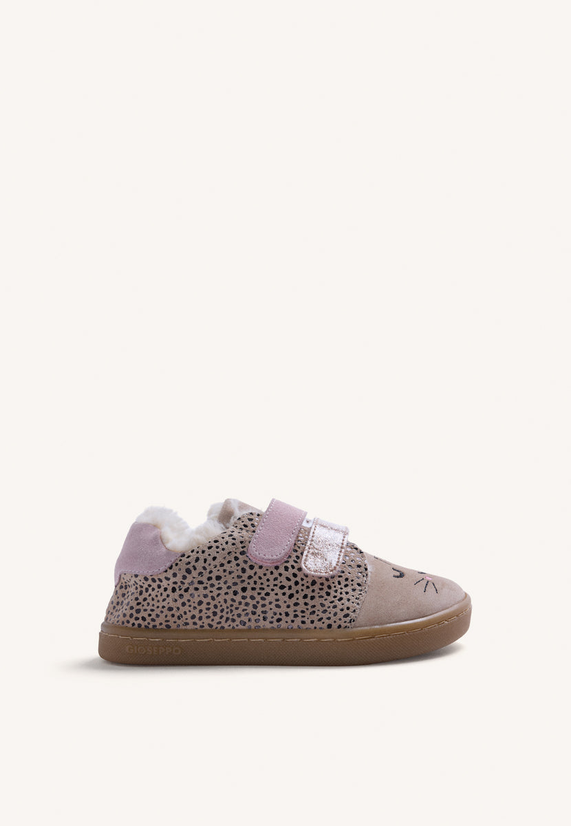 SATIN AND LEATHER BAREFOOT SNEAKERS WITH ANIMAL PRINT