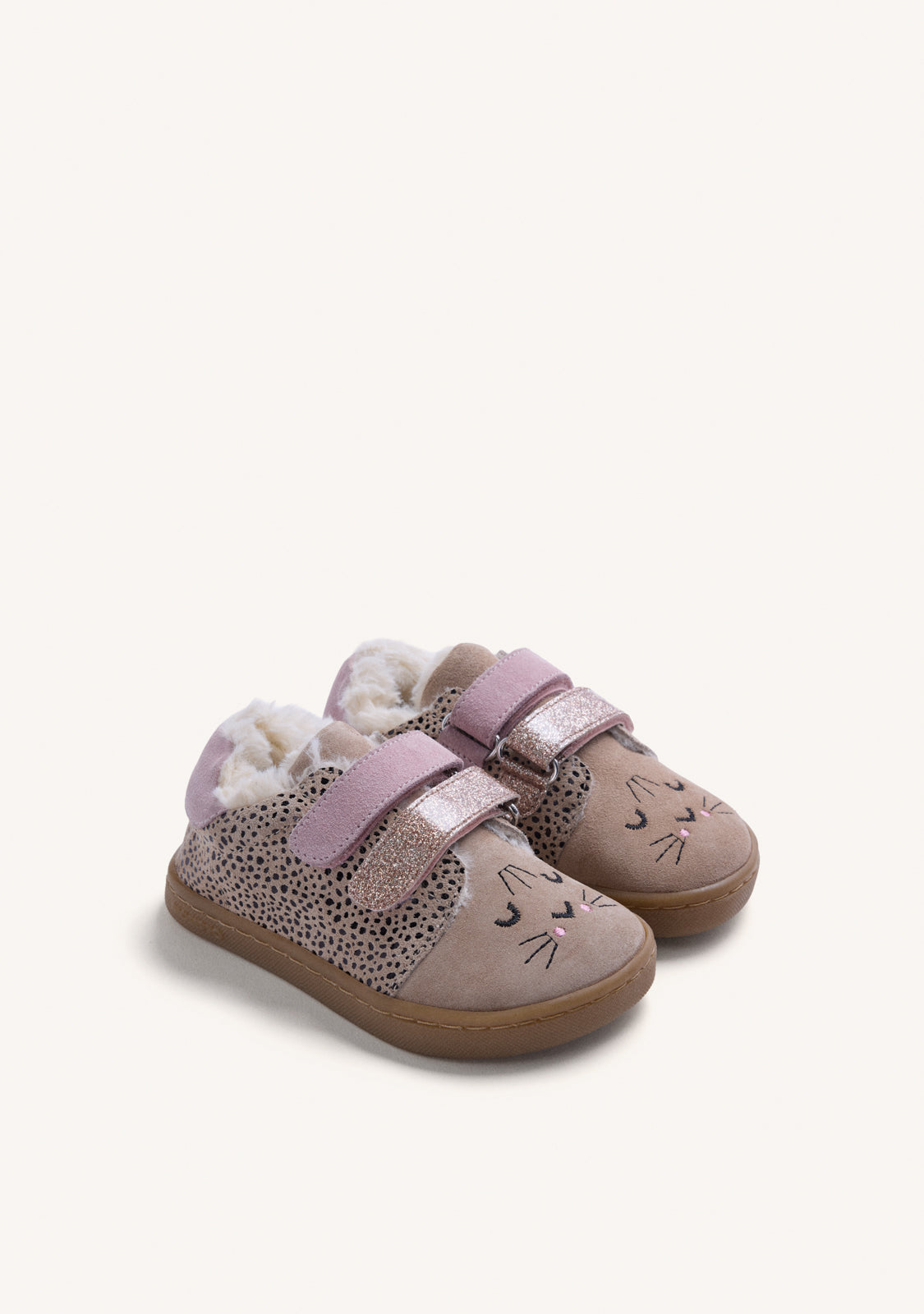 SATIN AND LEATHER BAREFOOT SNEAKERS WITH ANIMAL PRINT