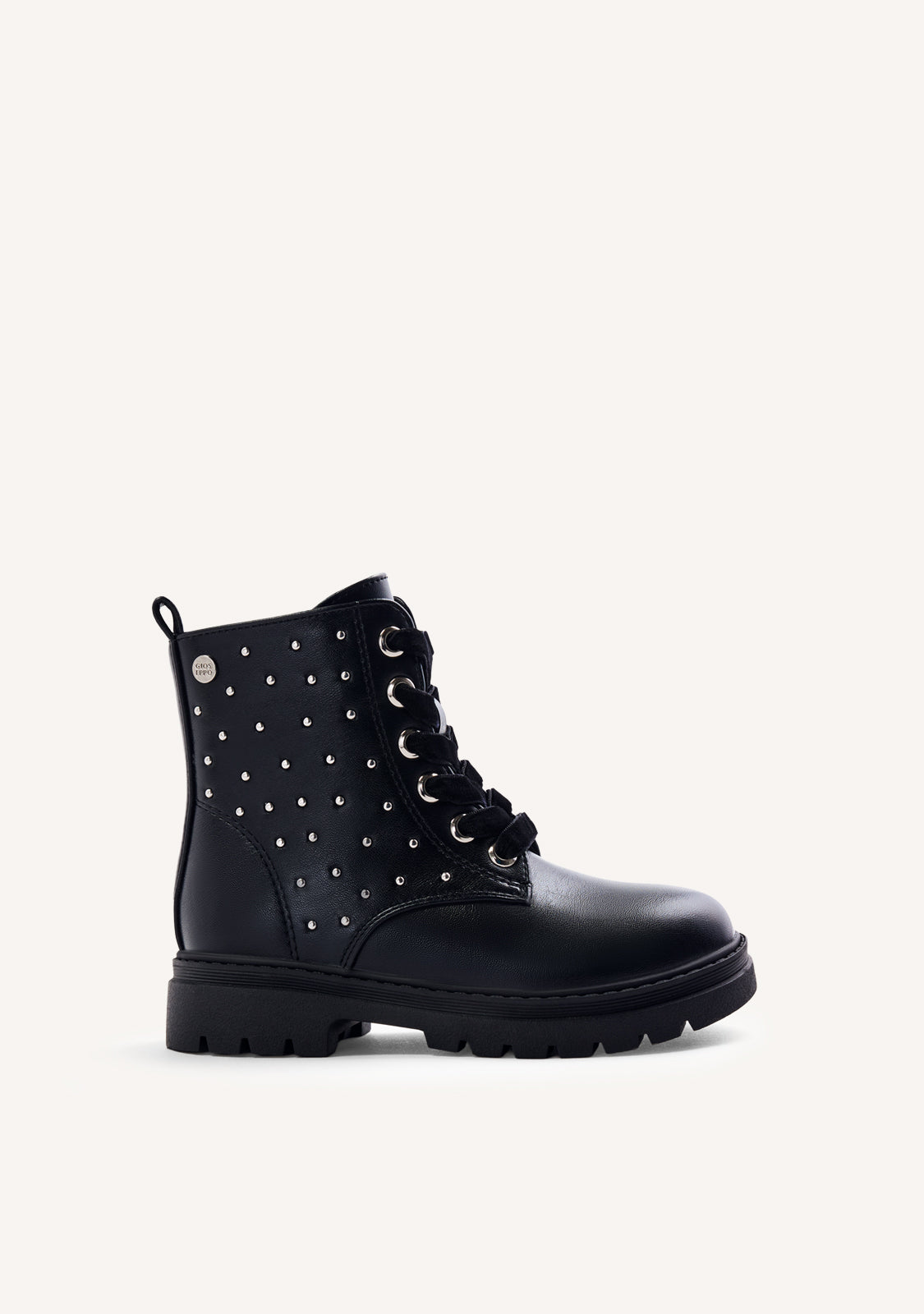 STUDDED AND LACED BOOTS