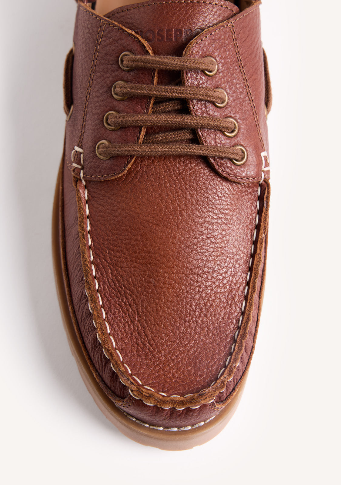 MOCASSINI NAUTICI MARRONI IN PELLE