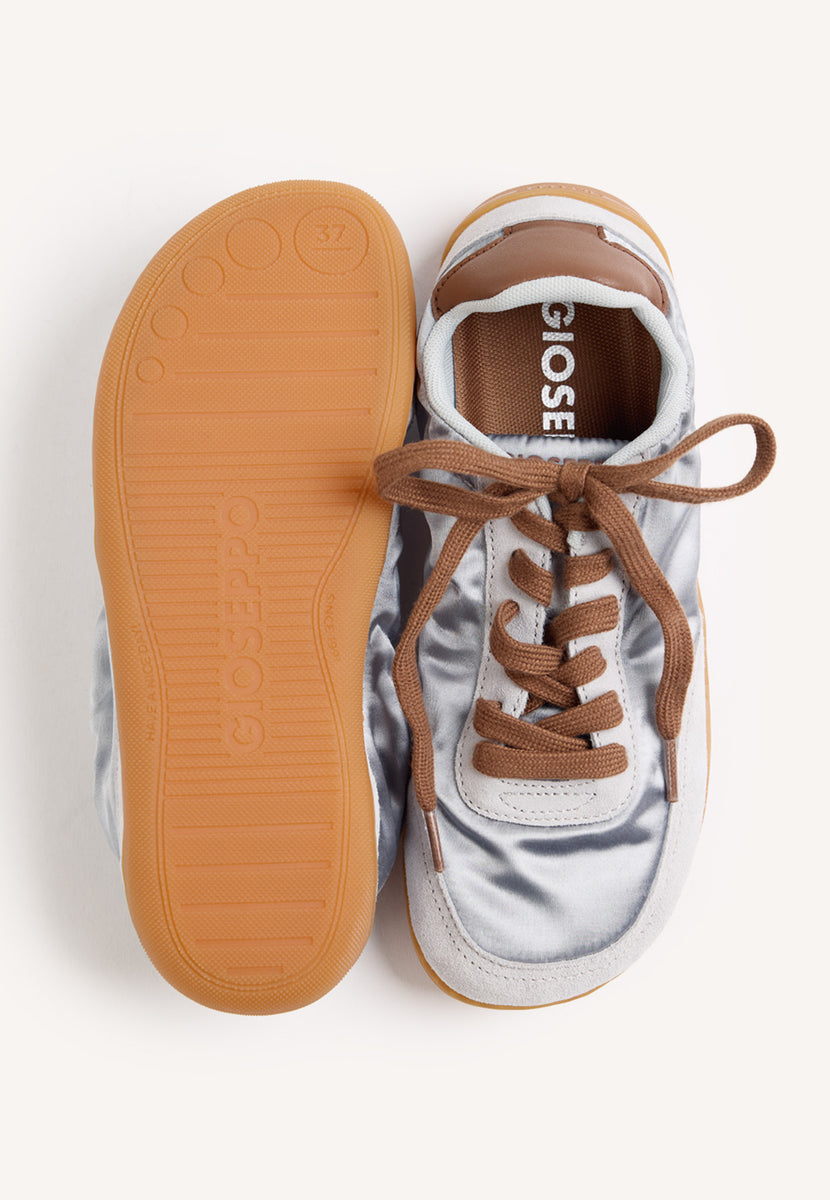 BLUE LEATHER BAREFOOT SNEAKERS
