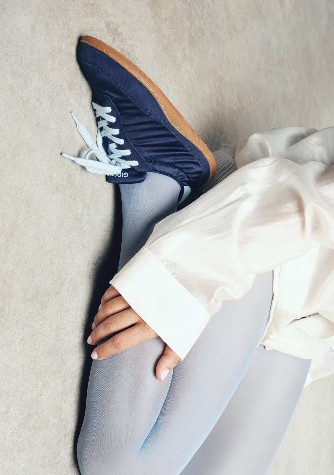 ZAPATILLAS BAREFOOT AZUL MARINO PIEL