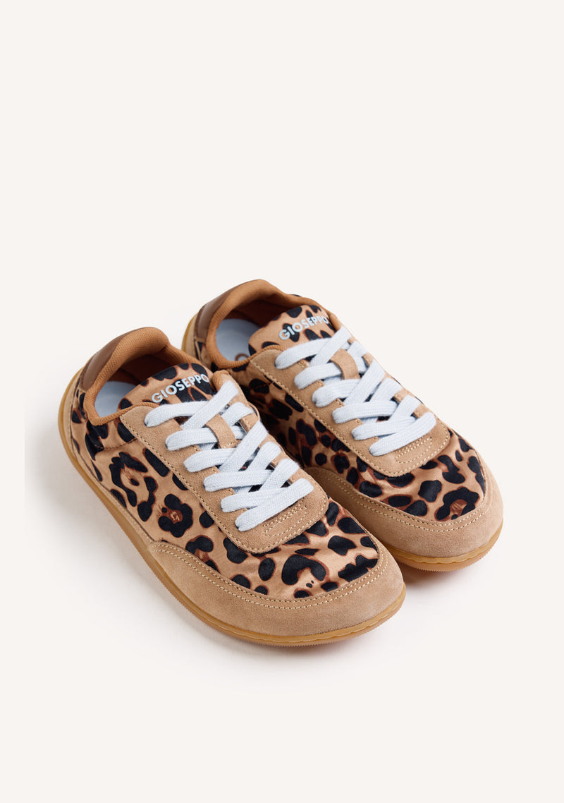 BAREFOOT SNEAKERS WITH ANIMAL PRINT LEATHER