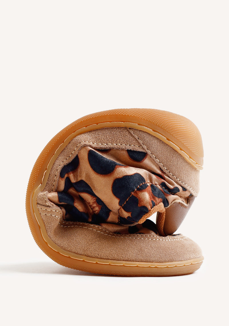 BAREFOOT SNEAKERS WITH ANIMAL PRINT LEATHER