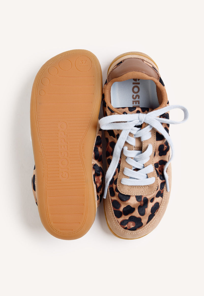 BAREFOOT SNEAKERS WITH ANIMAL PRINT LEATHER