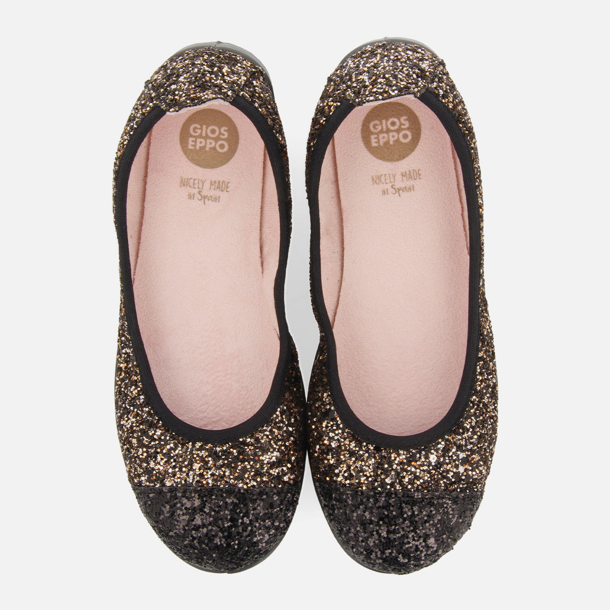 GLITTER BALLET FLATS