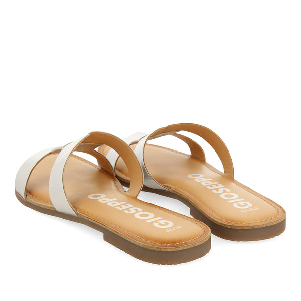 SANDALIAS PLATEADAS DE PIEL TIPO PALA PARA MUJER