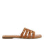 SANDALIAS COLOR CUERO DE PIEL TIPO PALA CON TACHUELAS PARA MUJER