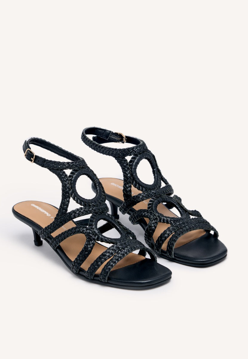 SANDALIAS PIEL TRENZADA