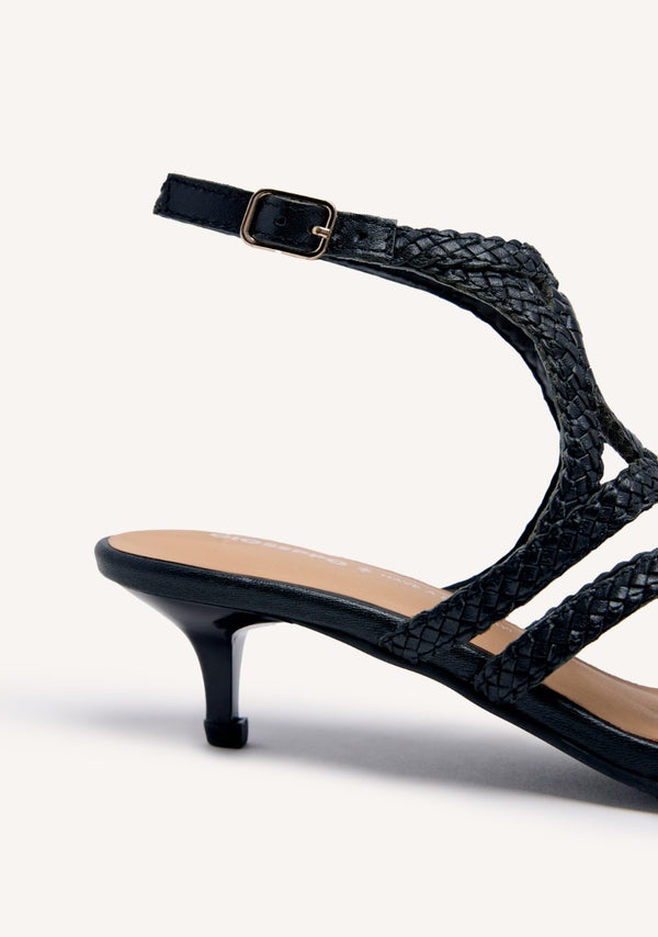 SANDALIAS PIEL TRENZADA