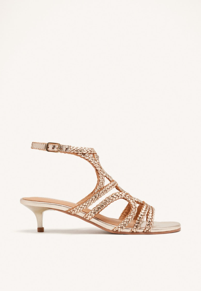 SANDALIAS PIEL TRENZADA