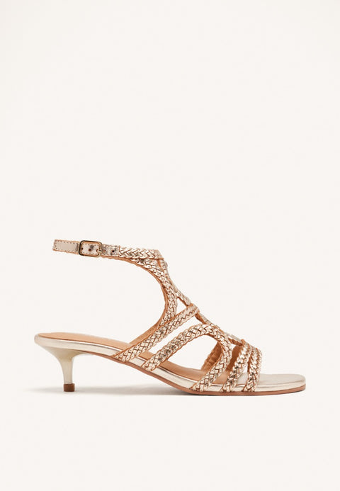 SANDALIAS PIEL TRENZADA