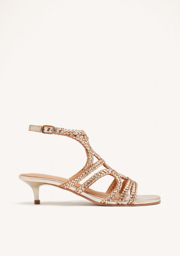 SANDALIAS PIEL TRENZADA