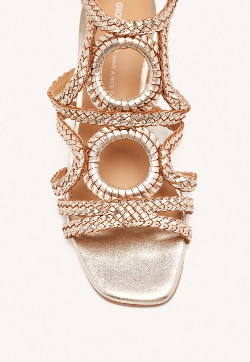 SANDALIAS PIEL TRENZADA