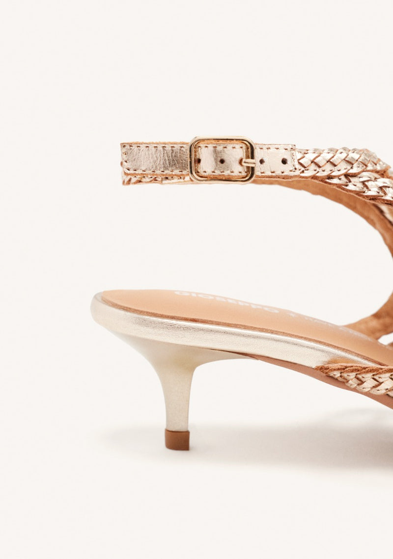 SANDALIAS PIEL TRENZADA