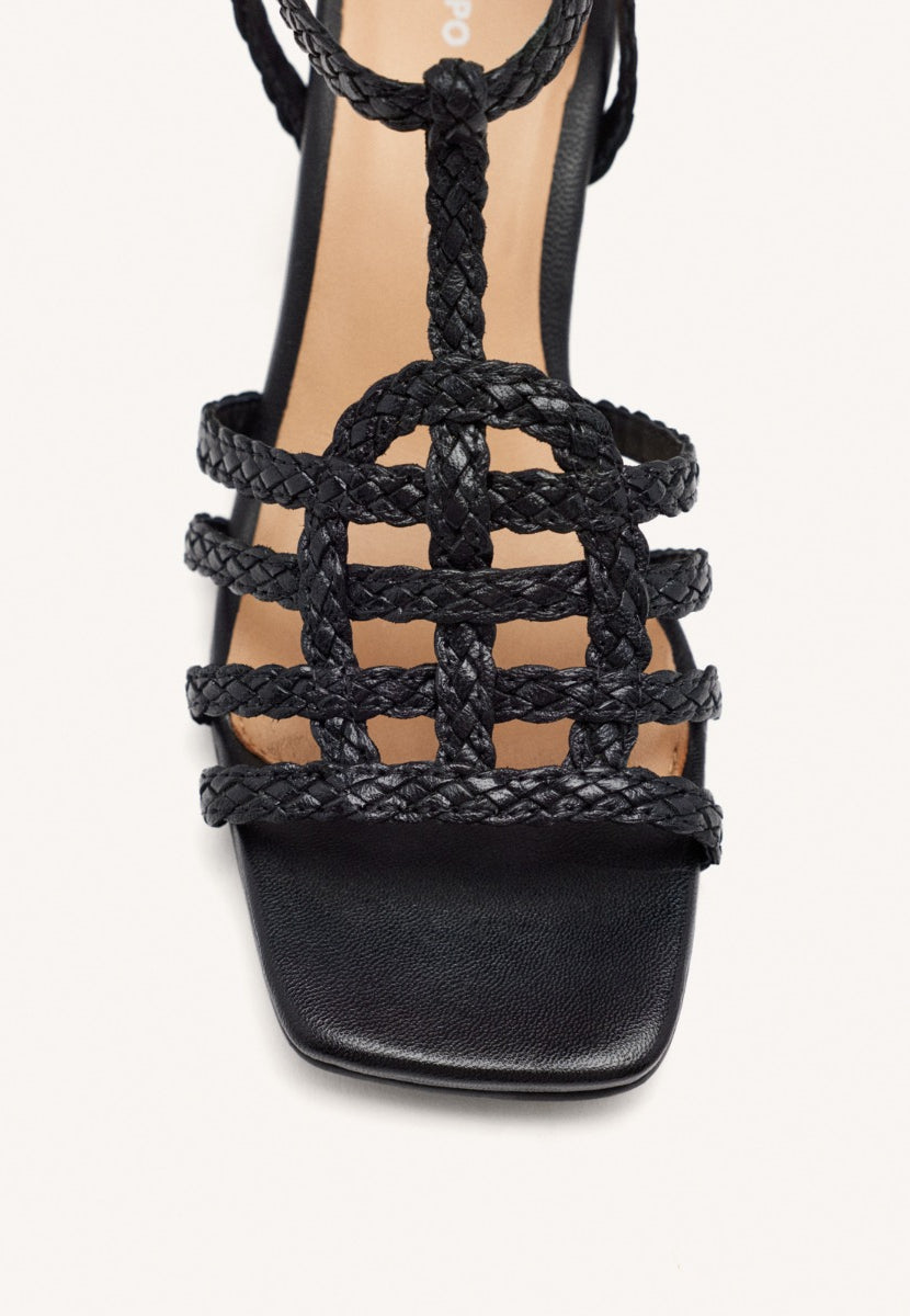 SANDALIAS PIEL TRENZADA