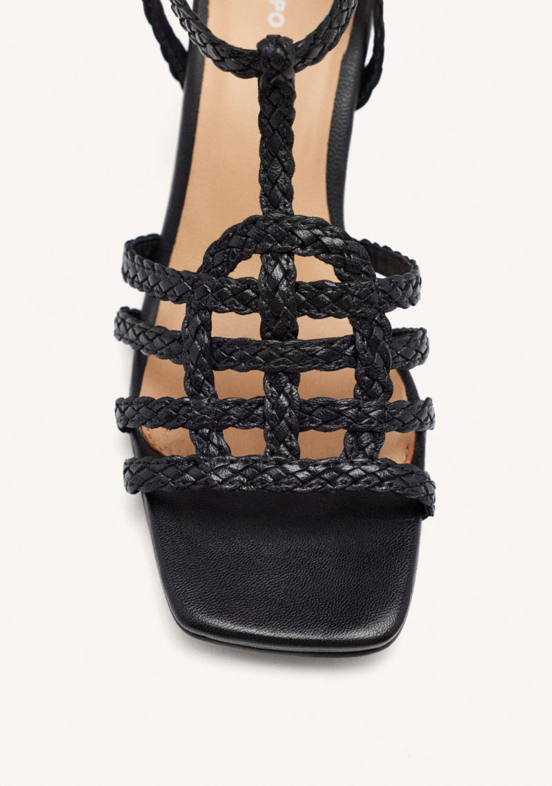SANDALIAS PIEL TRENZADA