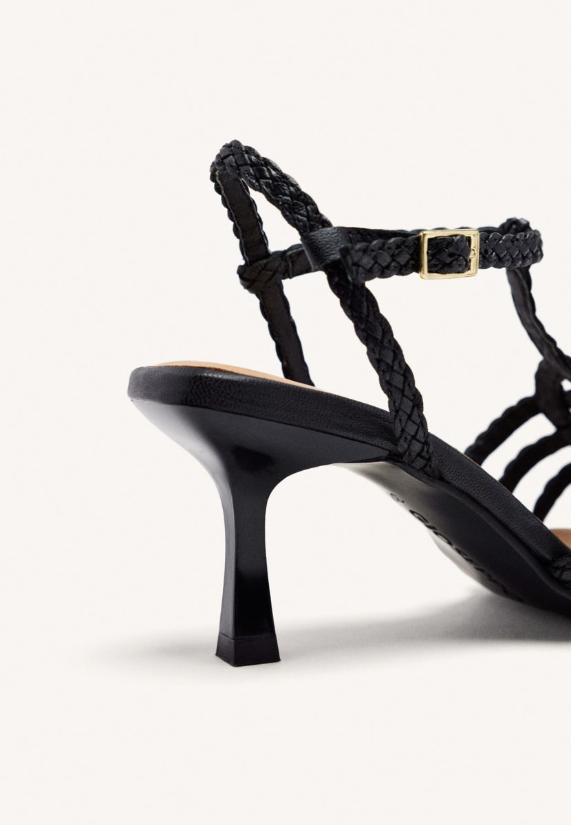 SANDALIAS PIEL TRENZADA