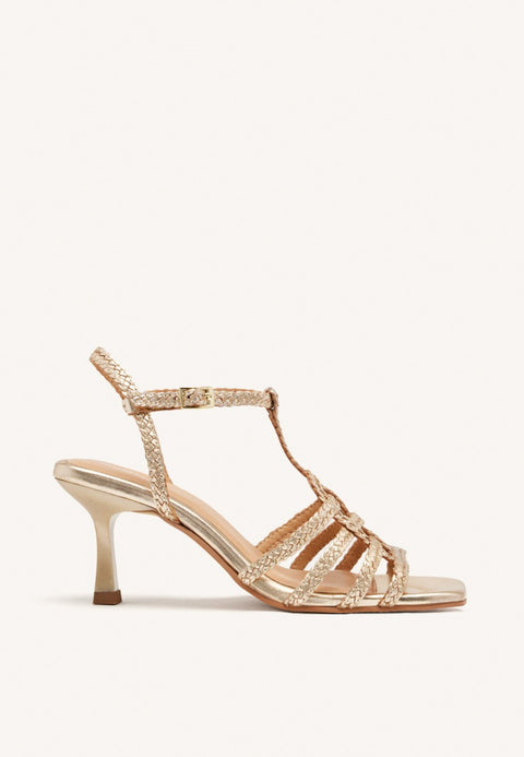 SANDALIAS PIEL TRENZADA