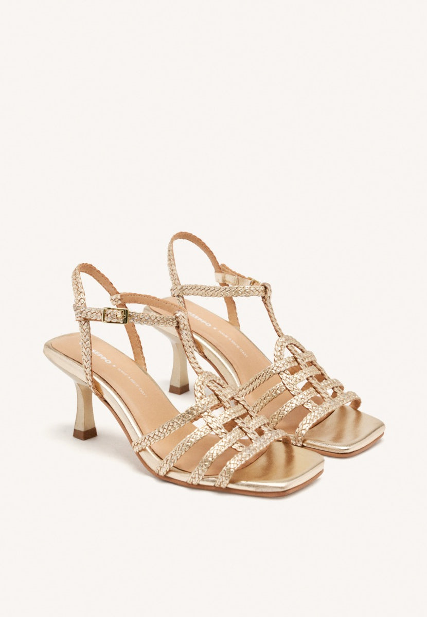 SANDALIAS PIEL TRENZADA