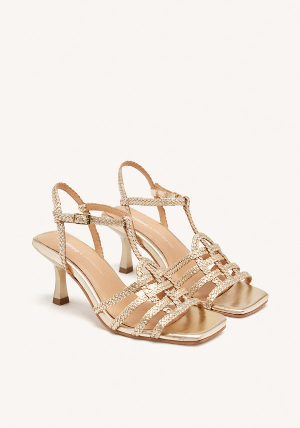 SANDALIAS PIEL TRENZADA
