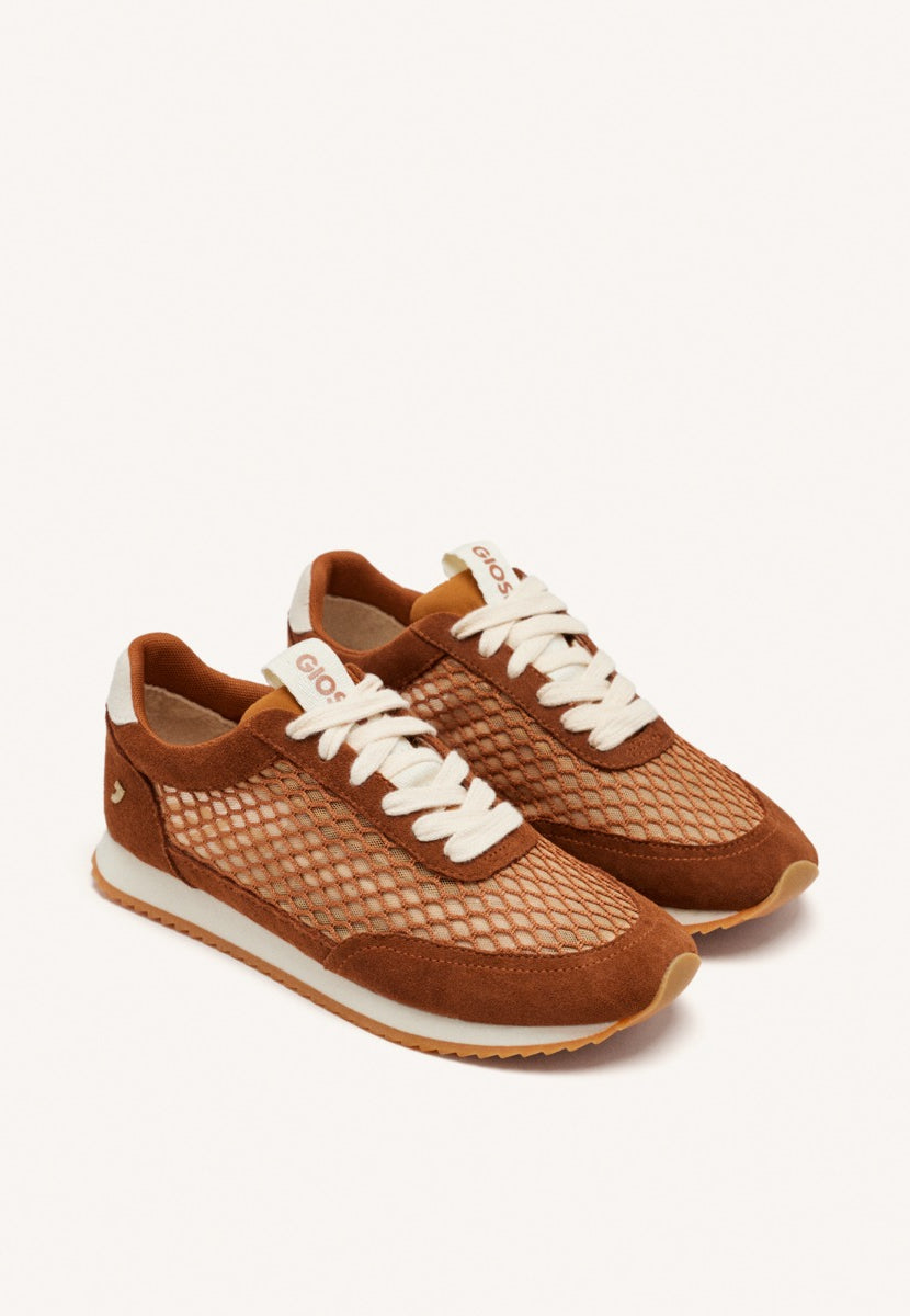 SNEAKERS PELLE A MAGLIA
