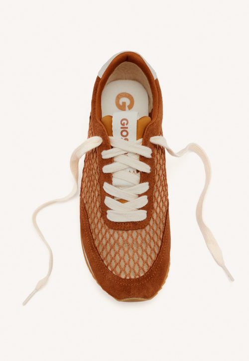 MESH LEATHER SNEAKERS