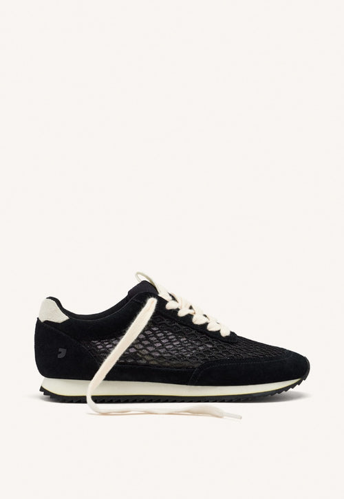 MESH LEATHER SNEAKERS