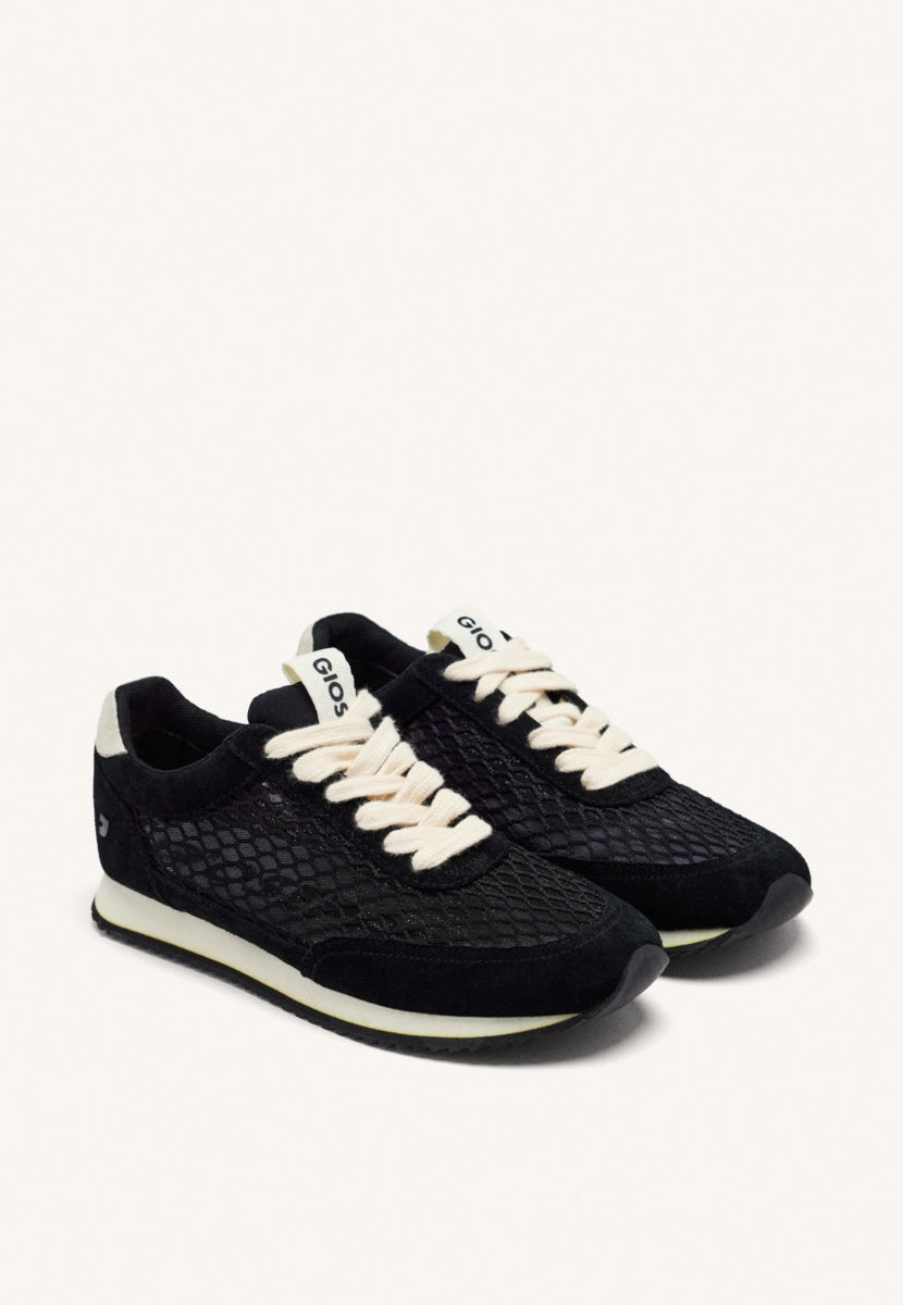 SNEAKERS PELLE A MAGLIA