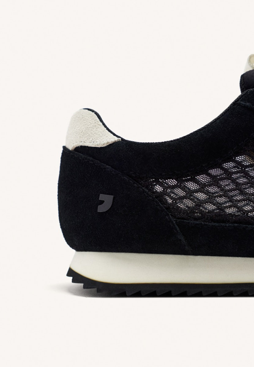 SNEAKERS PELLE A MAGLIA