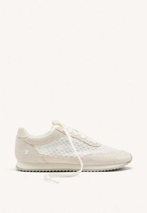 MESH LEATHER SNEAKERS