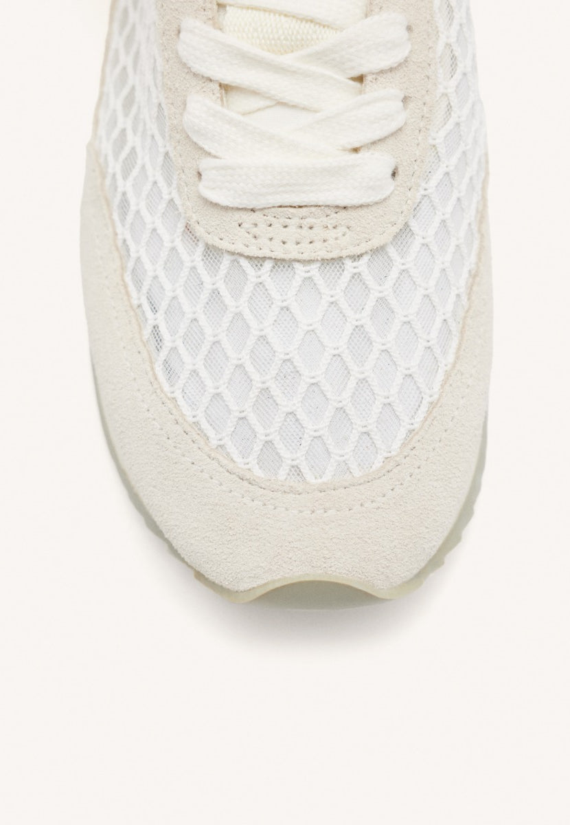 SNEAKERS PELLE A MAGLIA