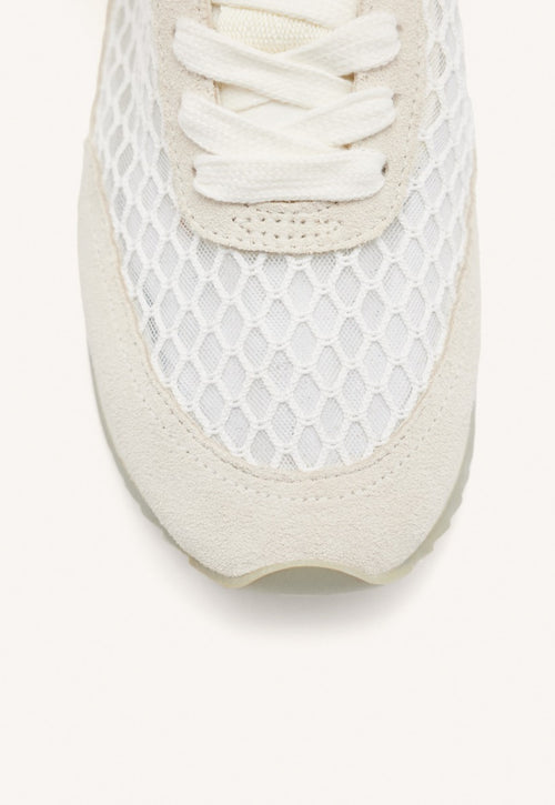 MESH LEATHER SNEAKERS